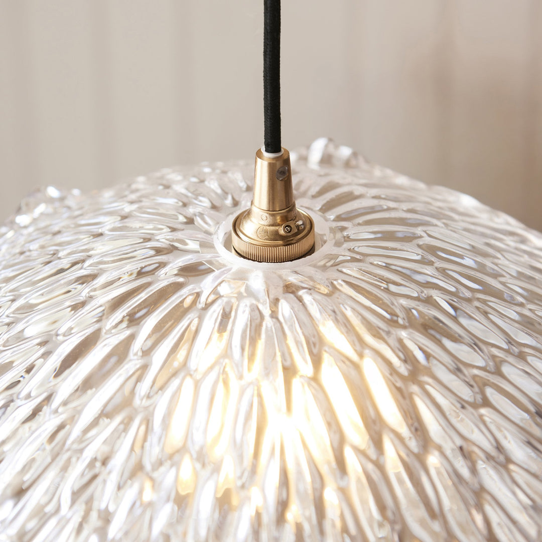 Endon 118777 Orchid Easyfit Pendant Clear Glass
