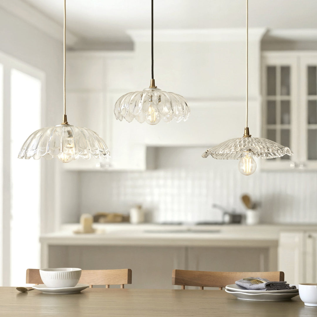 Endon 118777 Orchid Easyfit Pendant Clear Glass