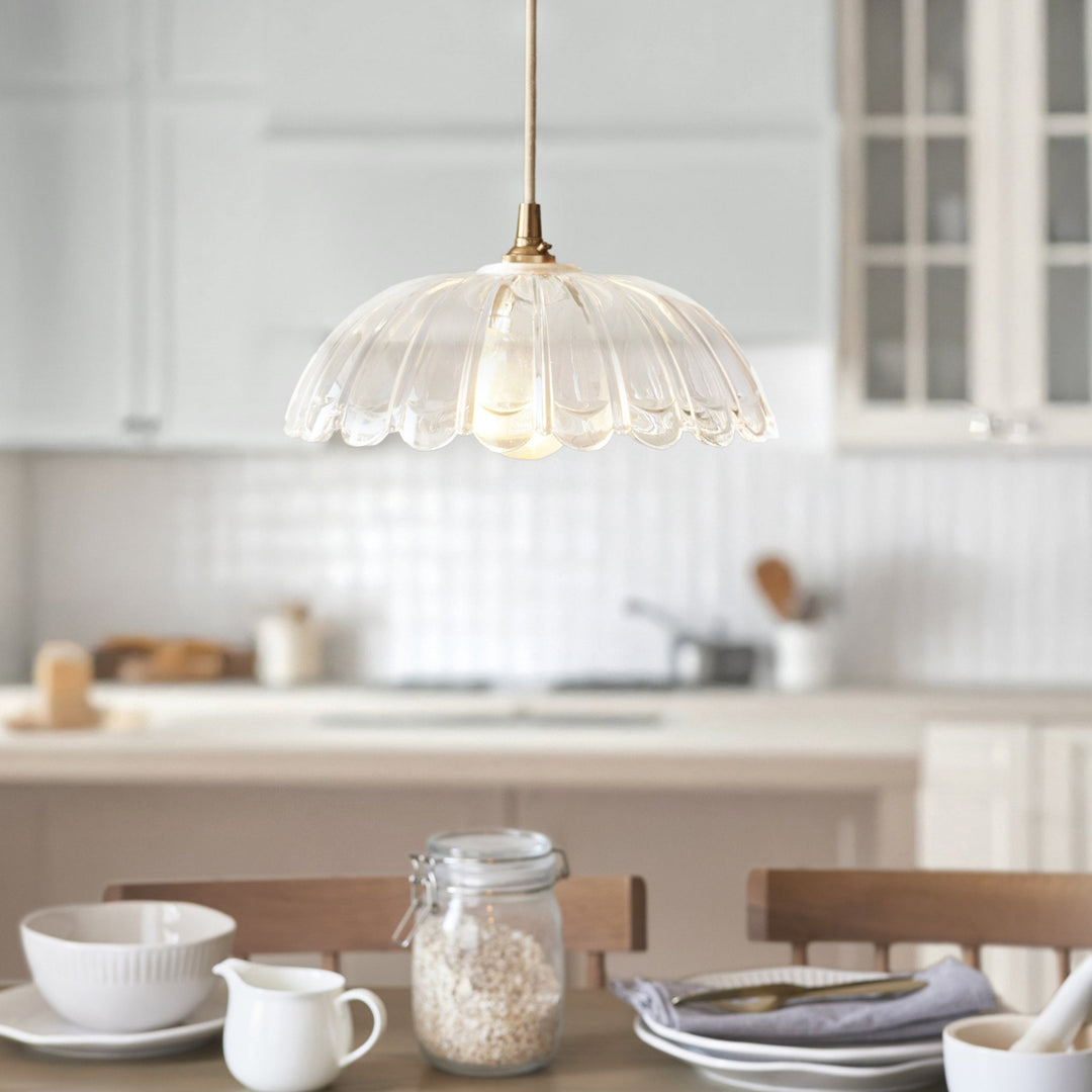 Endon 118778 Carnation Easyfit Pendant Clear Glass