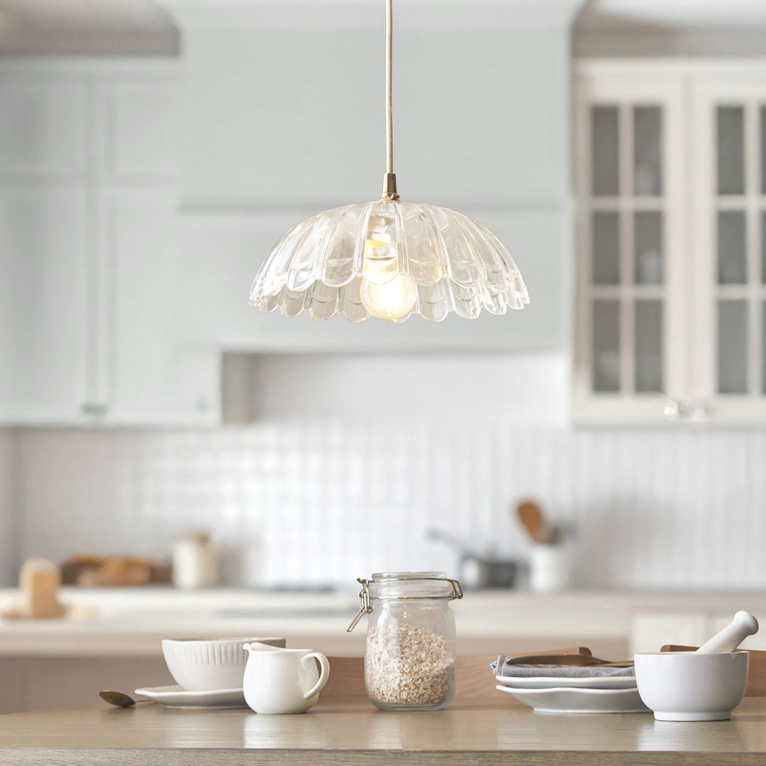 Endon 118778 Carnation Easyfit Pendant Clear Glass