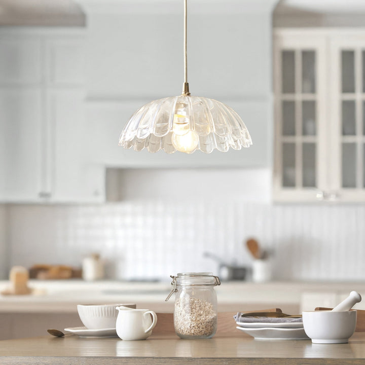 Endon 118778 Carnation Easyfit Pendant Clear Glass