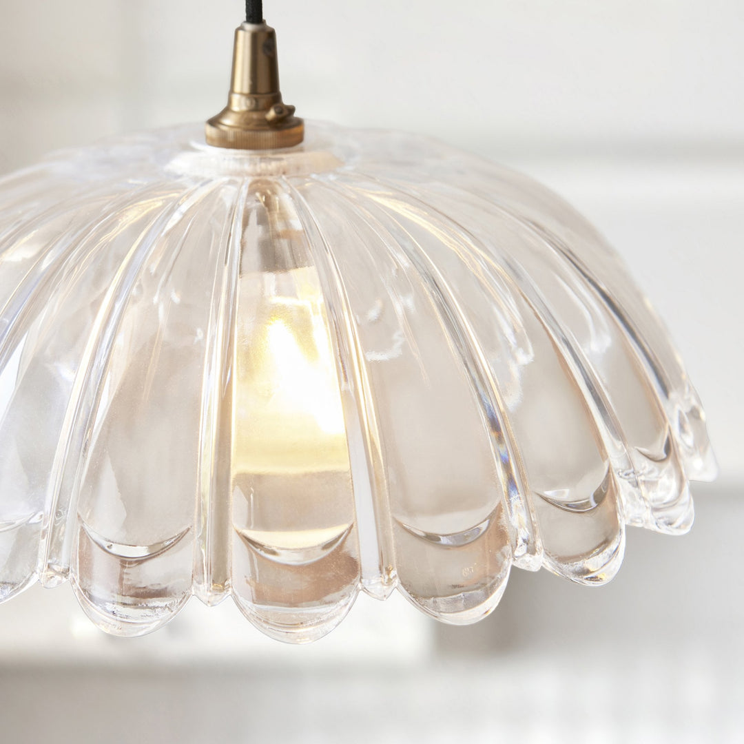 Endon 118778 Carnation Easyfit Pendant Clear Glass