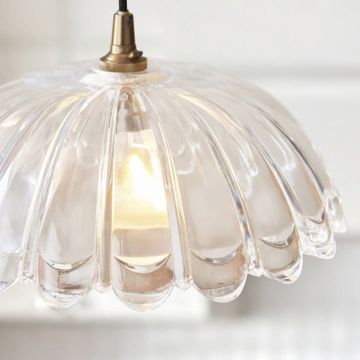 Endon 118778 Carnation Easyfit Pendant Clear Glass