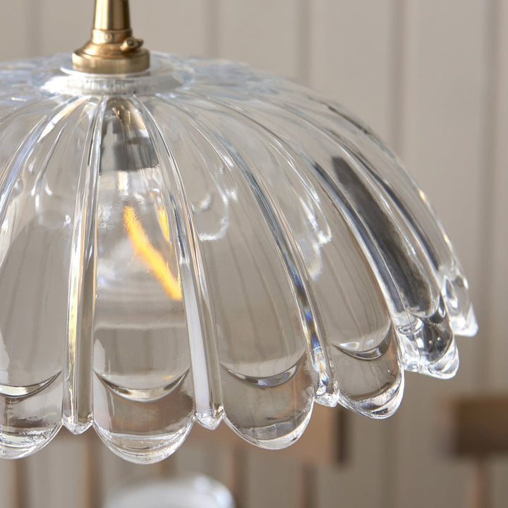 Endon 118778 Carnation Easyfit Pendant Clear Glass