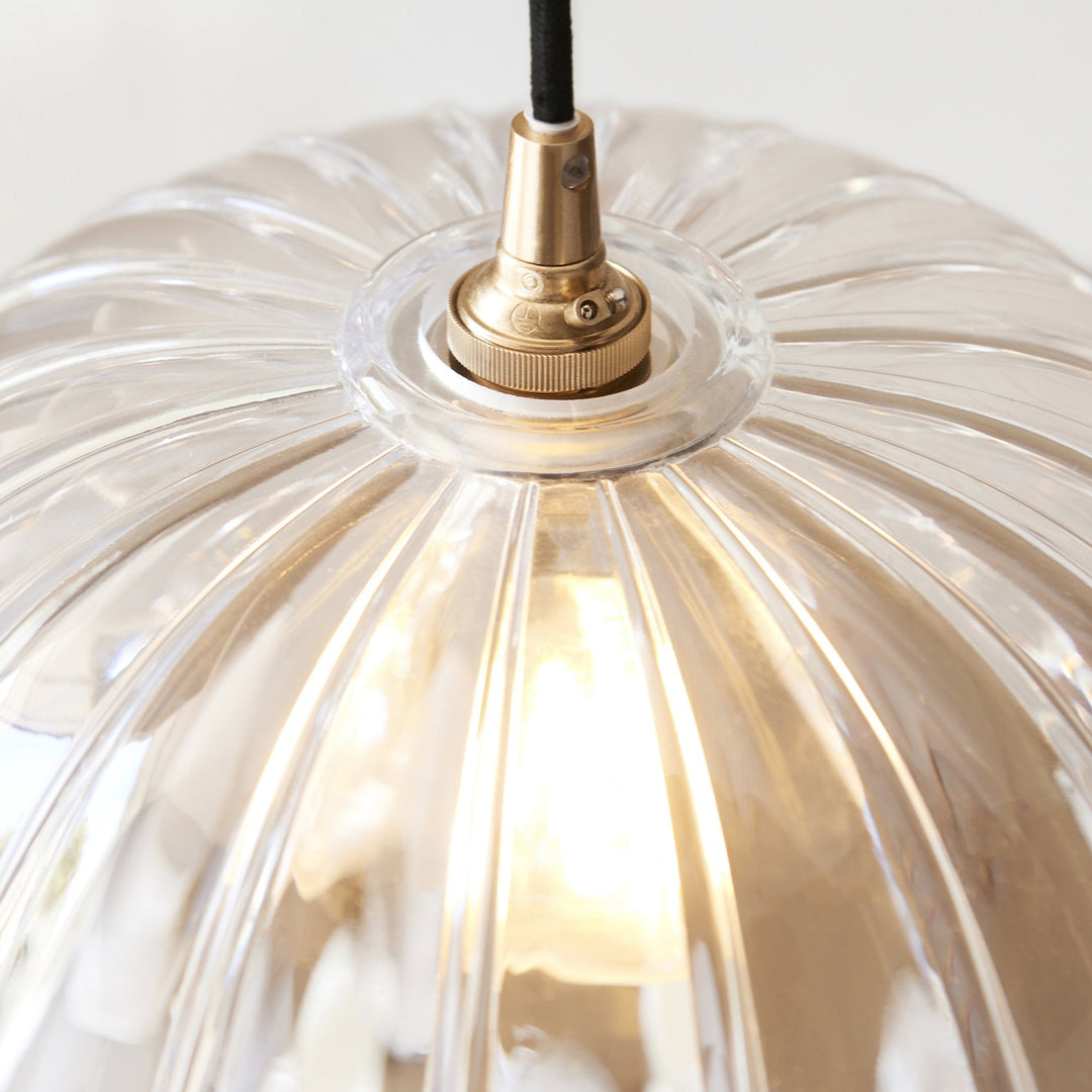 Endon 118778 Carnation Easyfit Pendant Clear Glass
