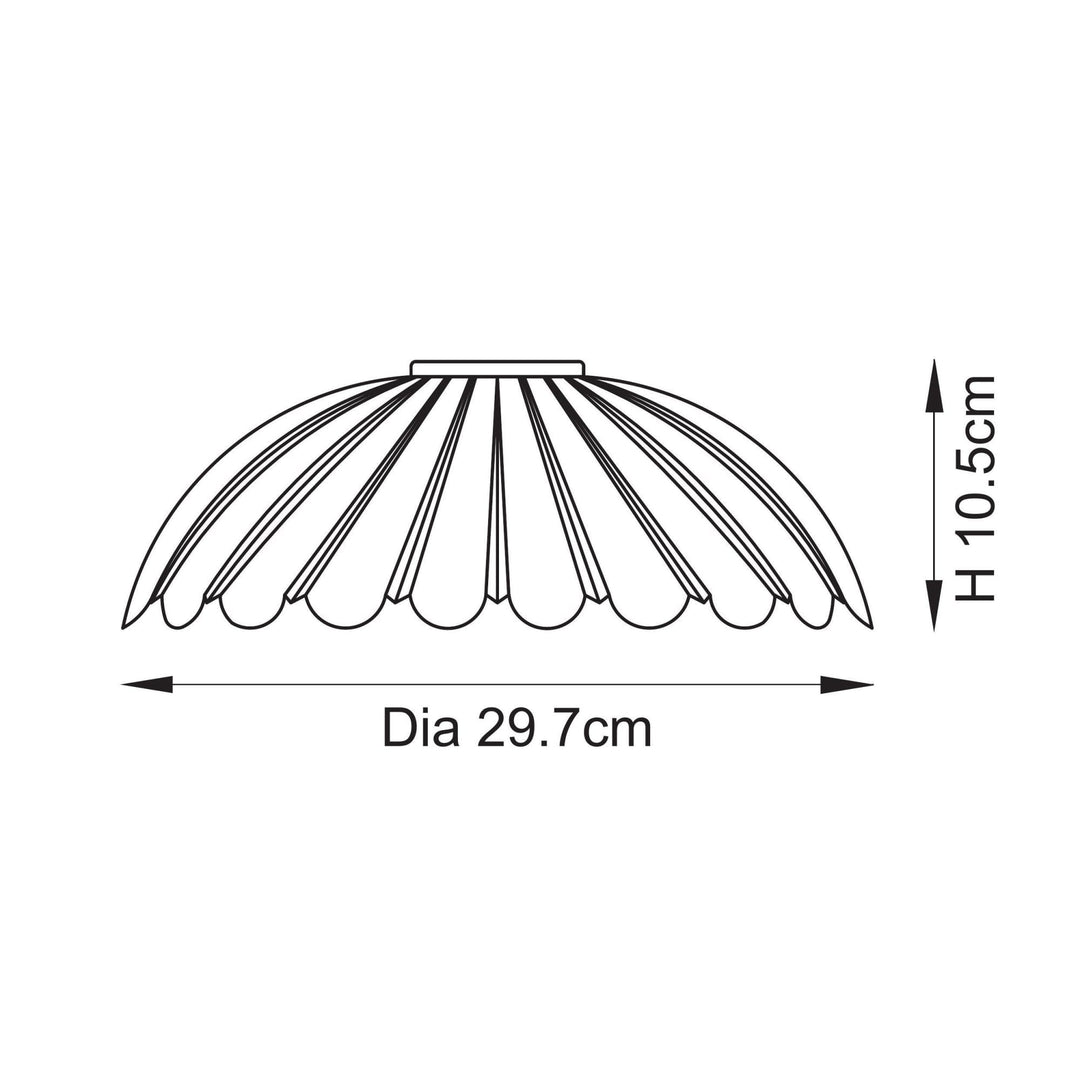 Endon 118778 Carnation Easyfit Pendant Clear Glass