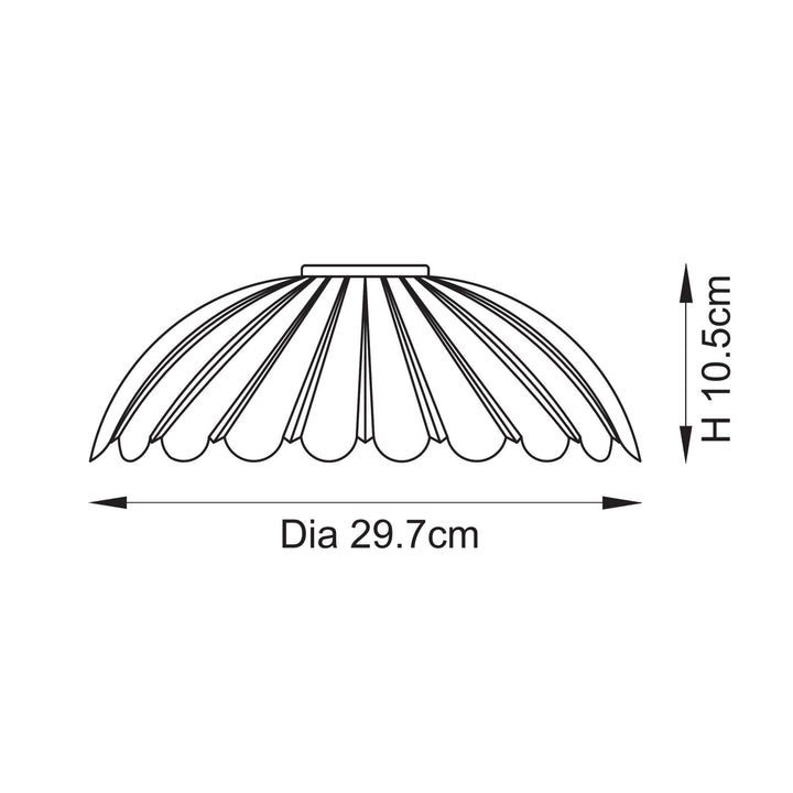 Endon 118778 Carnation Easyfit Pendant Clear Glass