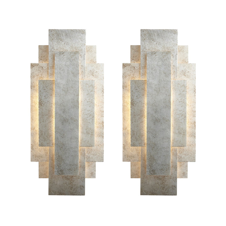 Endon 121508 2 Light Wall Light Antique Silver Leaf