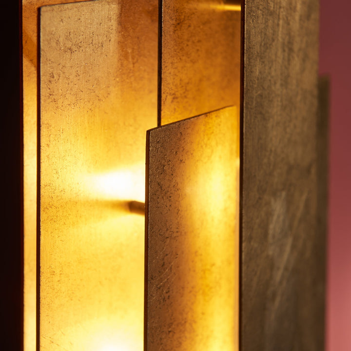 Endon 121509 2 Light Wall Light Antique Gold Leaf