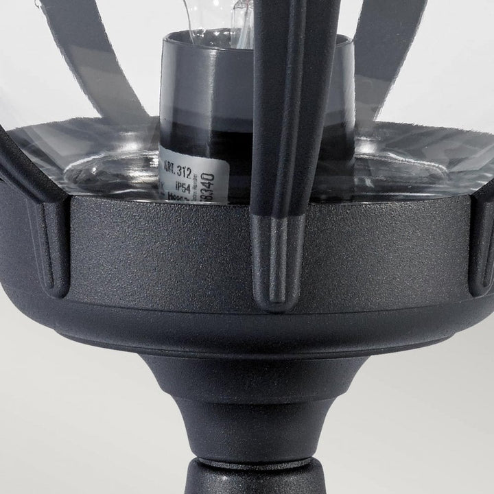 Norlys B3-BLACK-C Bologna 1 Light Pedestal Black