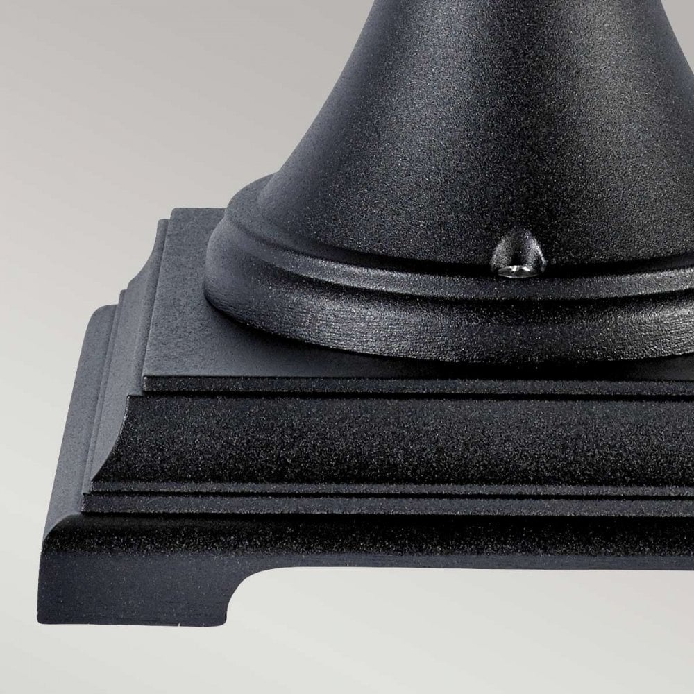 Norlys B3-BLACK-C Bologna 1 Light Pedestal Black