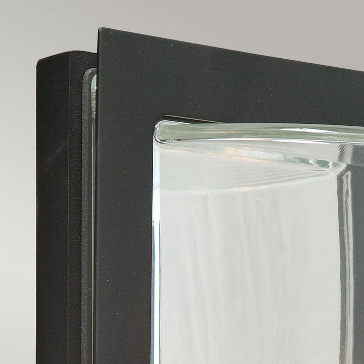 Norlys BASEL-E27-BLK-C Basel 1 Light Wall Lantern Black With Clear Glass