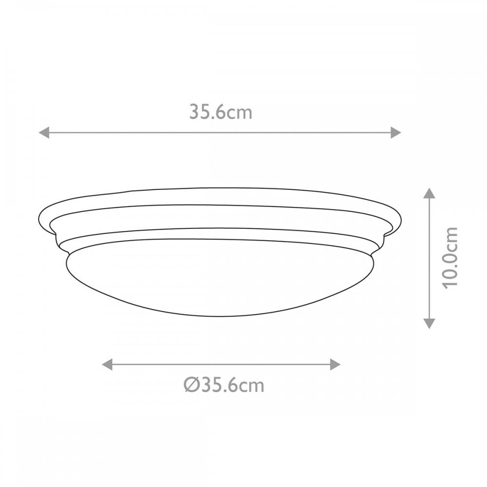 Elstead BATH-BROMPTON-F-BB Brompton 1 Light Flush Brushed Brass