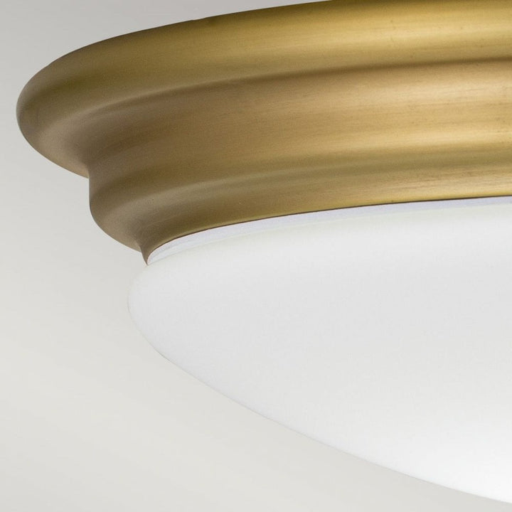 Elstead BATH-BROMPTON-F-BB Brompton 1 Light Flush Brushed Brass