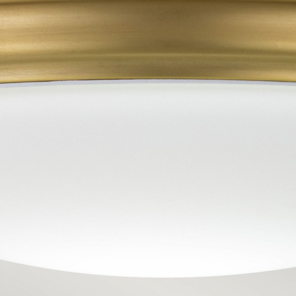 Elstead BATH-BROMPTON-F-BB Brompton 1 Light Flush Brushed Brass