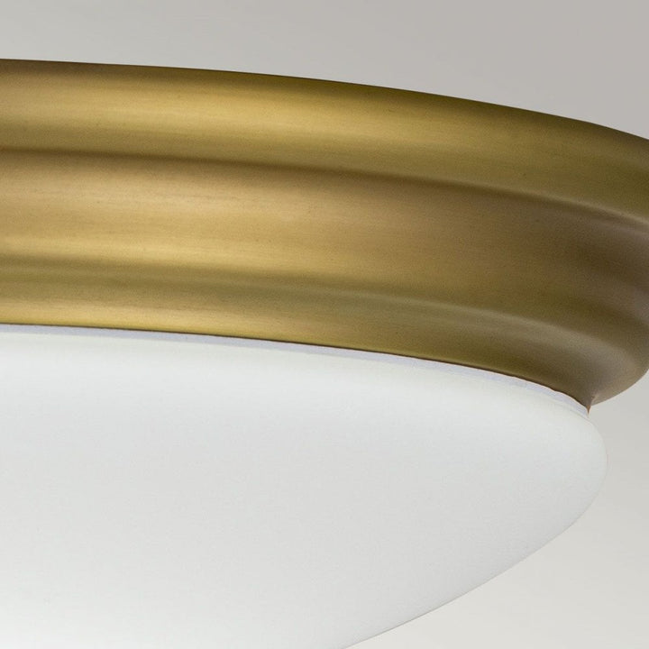 Elstead BATH-BROMPTON-F-BB Brompton 1 Light Flush Brushed Brass