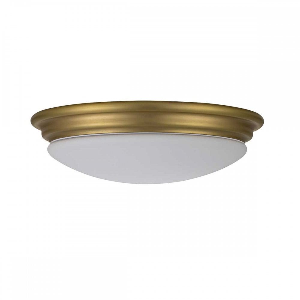 Elstead BATH-BROMPTON-F-BB Brompton 1 Light Flush Brushed Brass