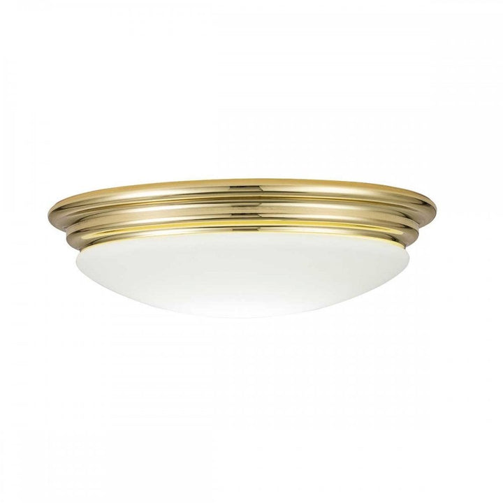 Elstead BATH-BROMPTON-F-PB Brompton 1 Light Flush Polished Brass