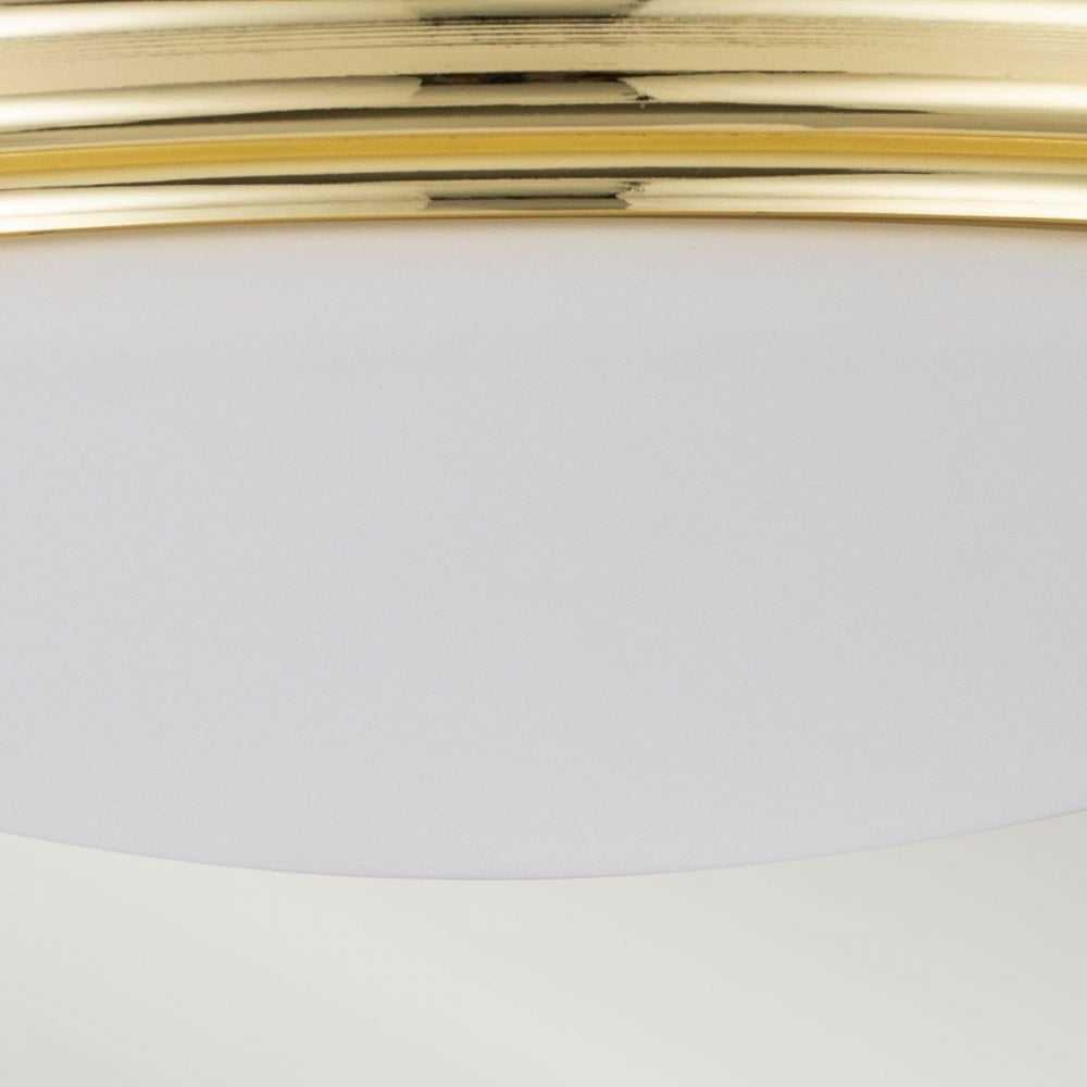 Elstead BATH-BROMPTON-F-PB Brompton 1 Light Flush Polished Brass