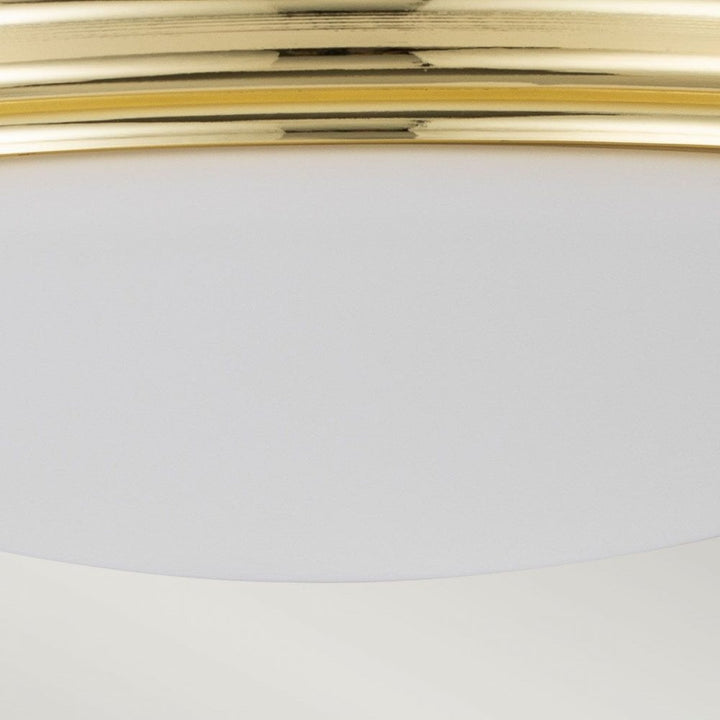 Elstead BATH-BROMPTON-F-PB Brompton 1 Light Flush Polished Brass