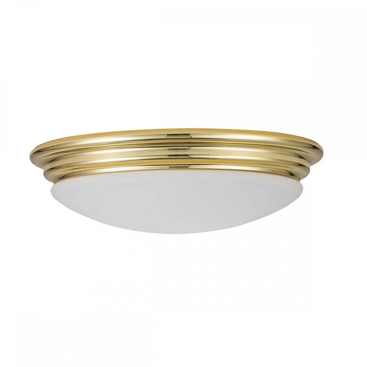 Elstead BATH-BROMPTON-F-PB Brompton 1 Light Flush Polished Brass