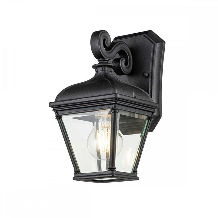 Elstead BAYVIEW-2S-BK Bayview 1 Light Small Wall Lantern Black