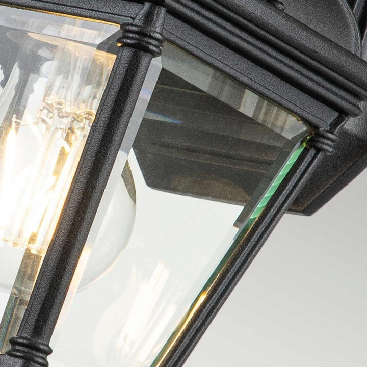 Elstead BAYVIEW-2S-BK Bayview 1 Light Small Wall Lantern Black