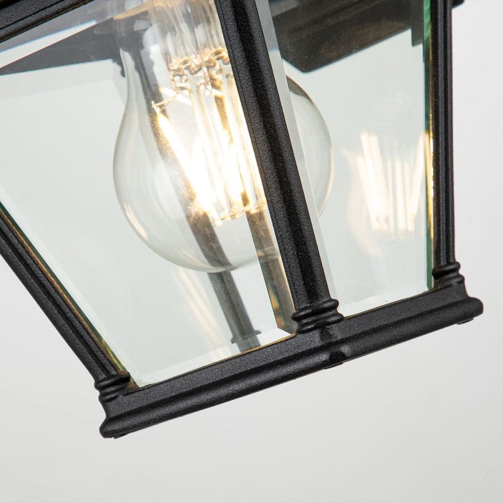 Elstead BAYVIEW-2S-BK Bayview 1 Light Small Wall Lantern Black