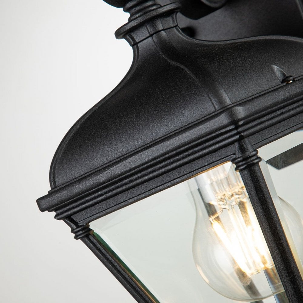 Elstead BAYVIEW-2S-BK Bayview 1 Light Small Wall Lantern Black