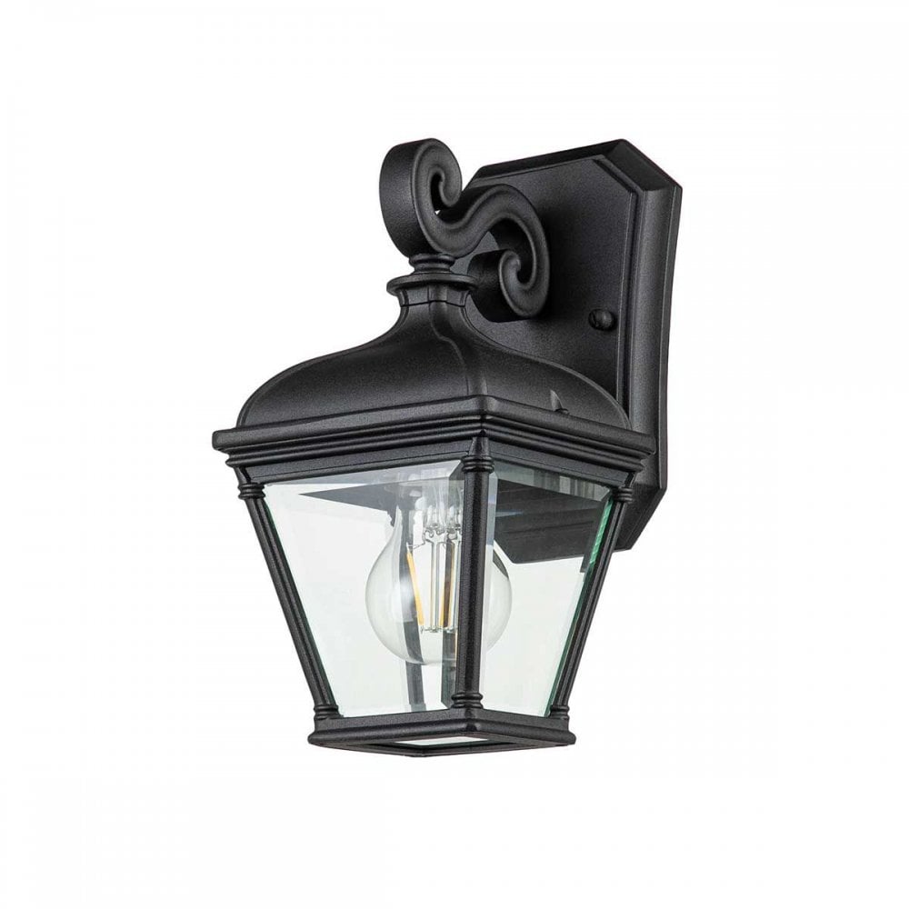 Elstead BAYVIEW-2S-BK Bayview 1 Light Small Wall Lantern Black