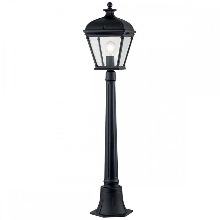 Elstead BAYVIEW-4M-BK Bayview 1 Light Medium Pillar Lantern Black