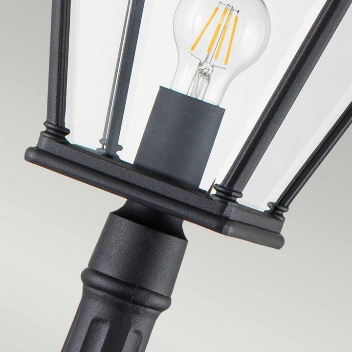 Elstead BAYVIEW-4M-BK Bayview 1 Light Medium Pillar Lantern Black