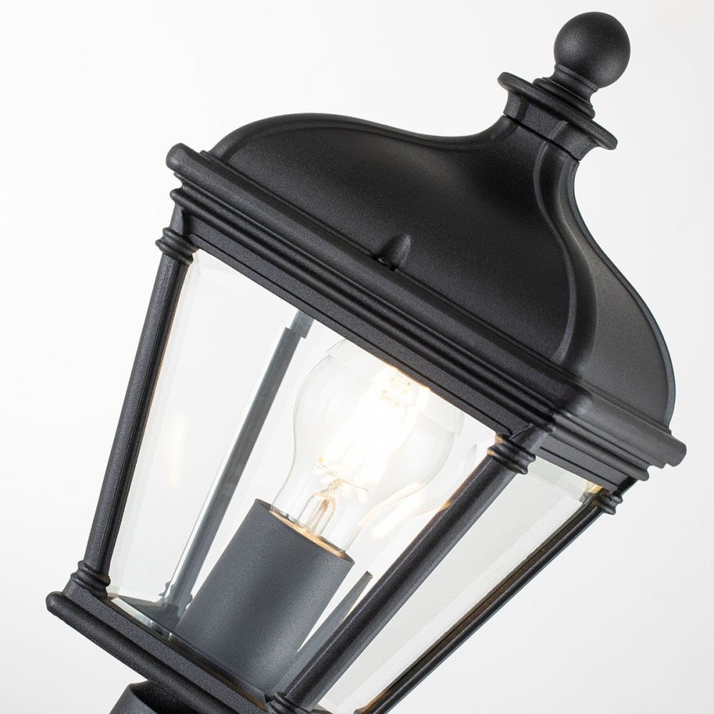 Elstead BAYVIEW-4M-BK Bayview 1 Light Medium Pillar Lantern Black