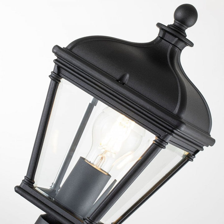 Elstead BAYVIEW-4M-BK Bayview 1 Light Medium Pillar Lantern Black