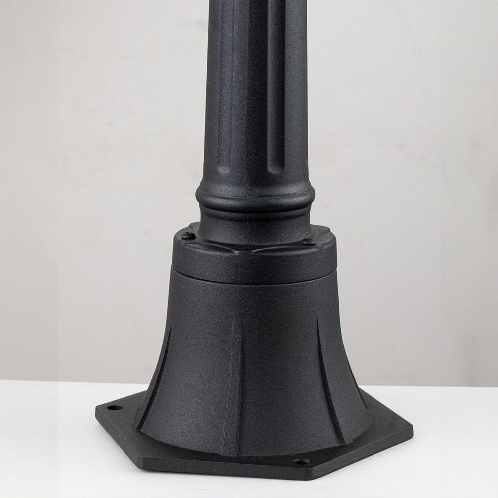 Elstead BAYVIEW-4M-BK Bayview 1 Light Medium Pillar Lantern Black