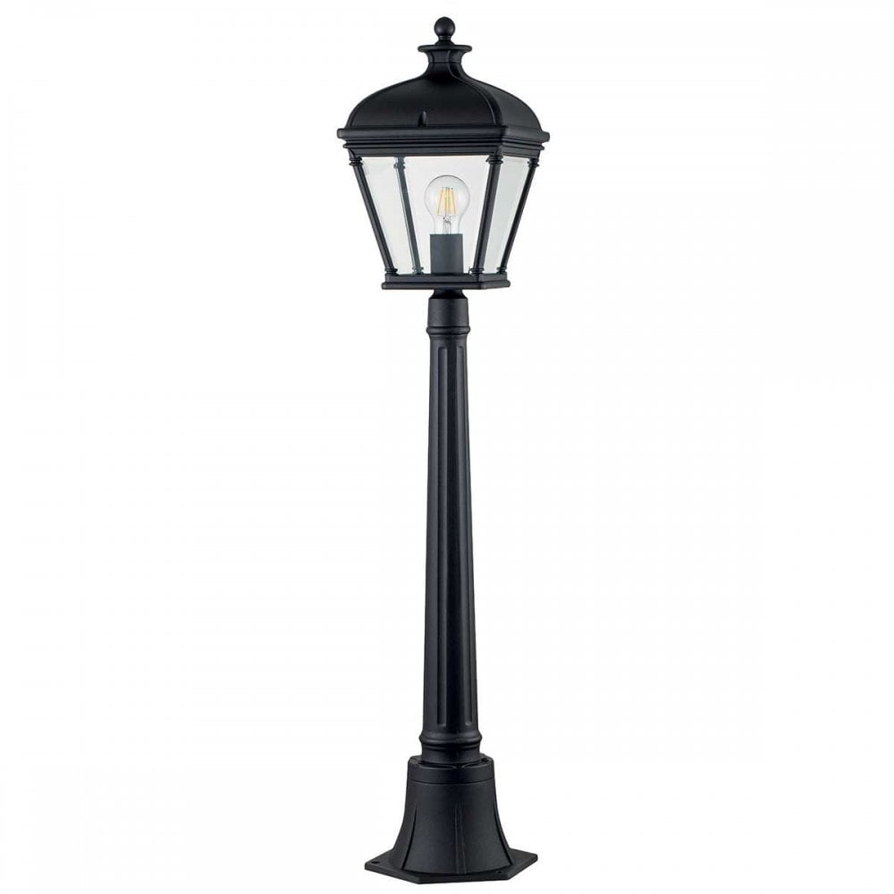 Elstead BAYVIEW-4M-BK Bayview 1 Light Medium Pillar Lantern Black