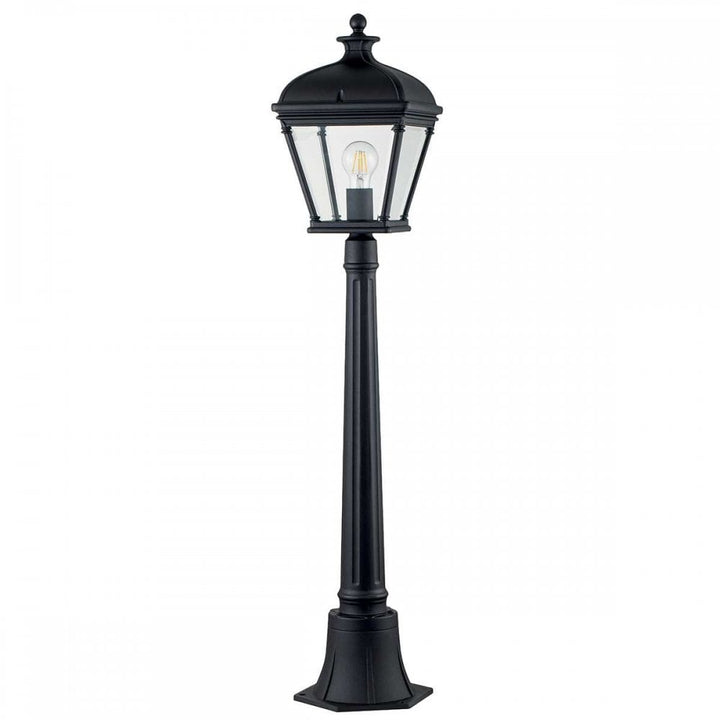 Elstead BAYVIEW-4M-BK Bayview 1 Light Medium Pillar Lantern Black