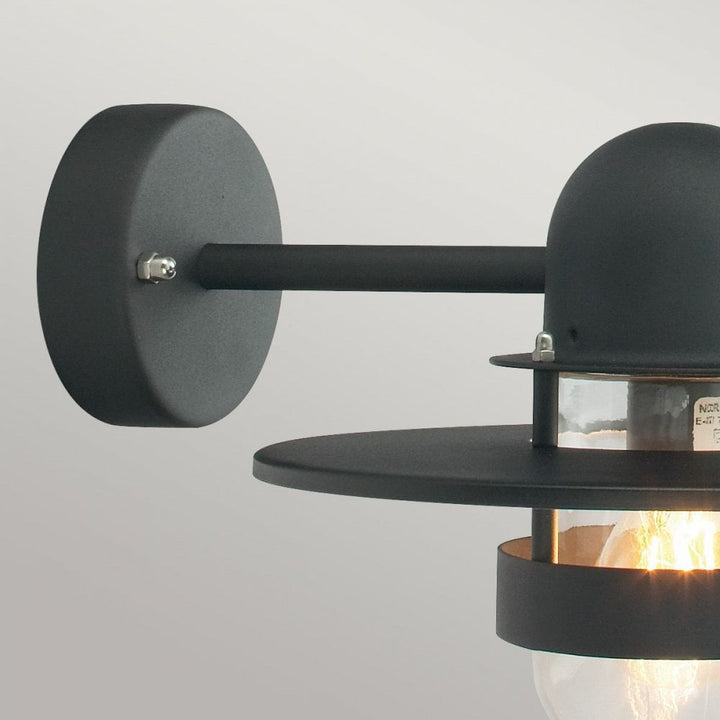 Norlys BERGEN-BLACK-C Bergen 1 Light Wall Lantern Black