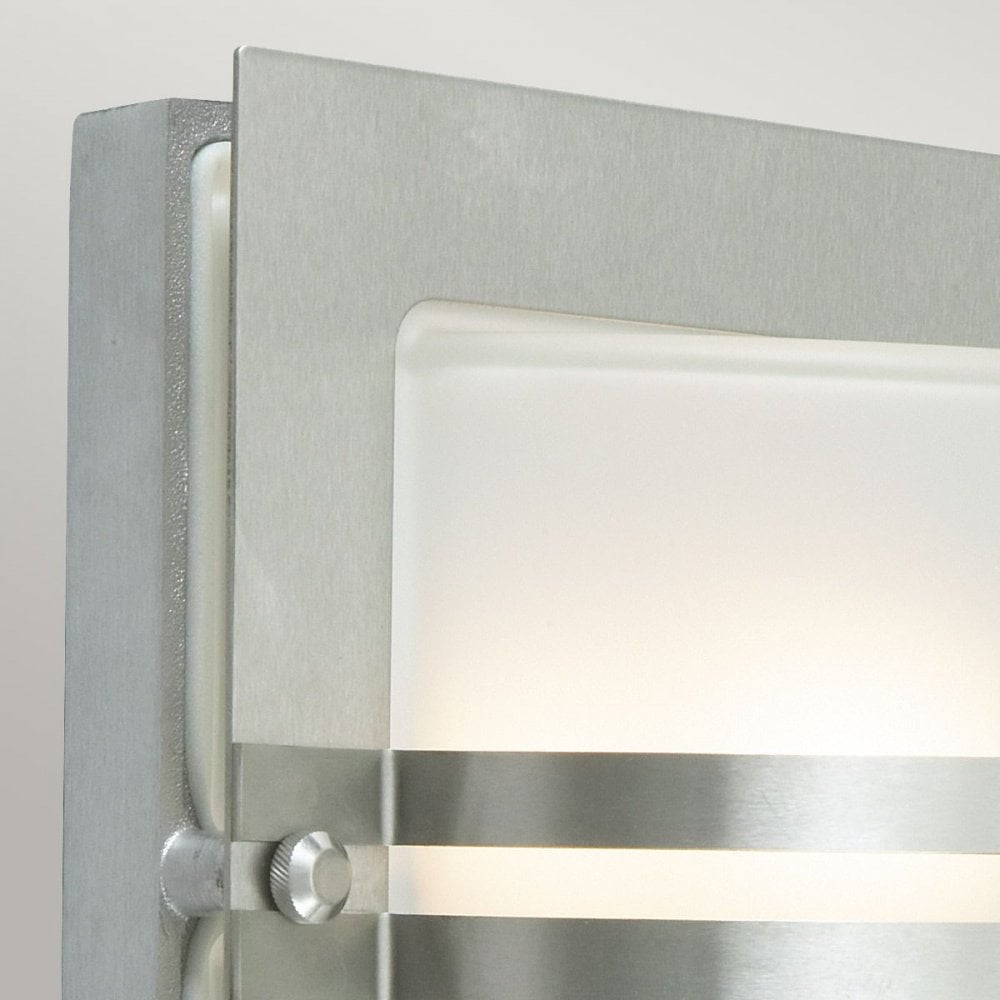 Norlys BERN-E27-S-S-F Bern 1 Light Wall Lantern Stainless Steel With Frosted Glass