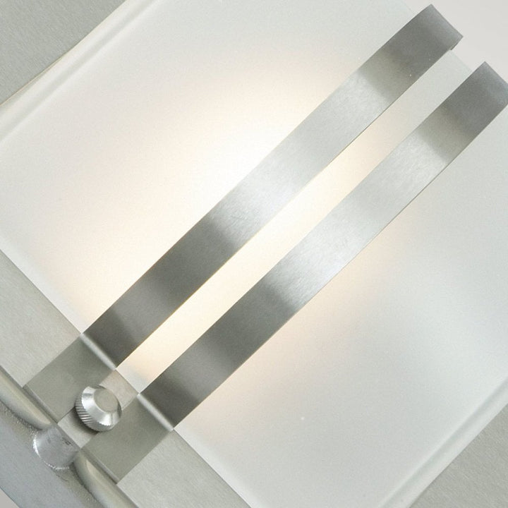 Norlys BERN-E27-S-S-F Bern 1 Light Wall Lantern Stainless Steel With Frosted Glass