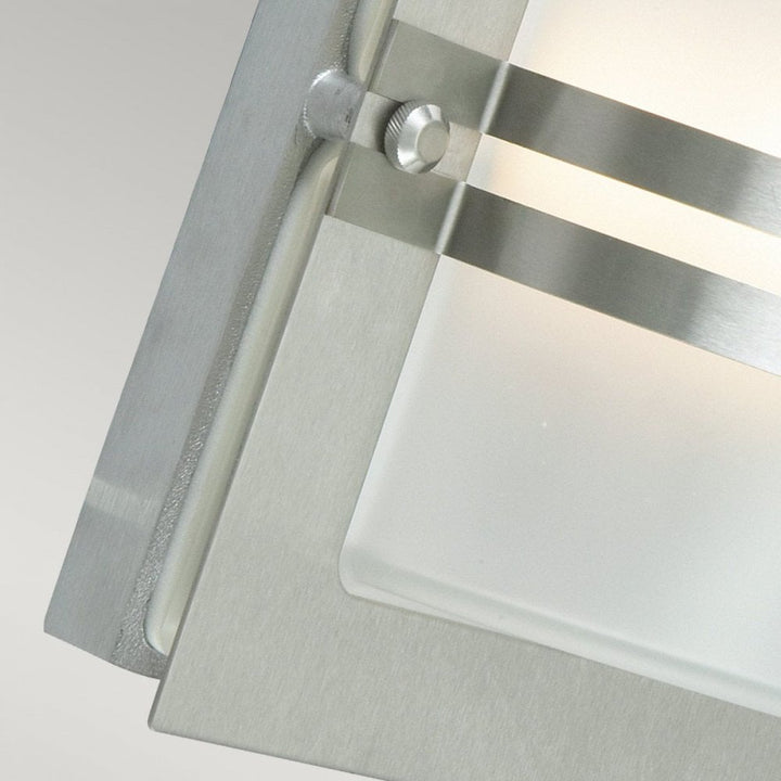 Norlys BERN-E27-S-S-F Bern 1 Light Wall Lantern Stainless Steel With Frosted Glass