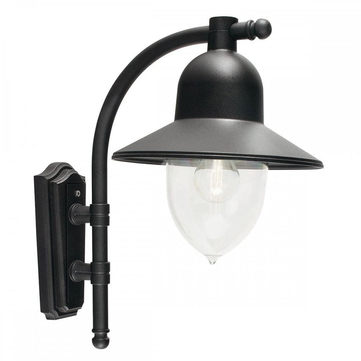 Norlys C2-BLACK Como 1 Light Wall Lantern Black