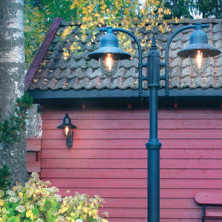 Norlys C2-BLACK Como 1 Light Wall Lantern Black