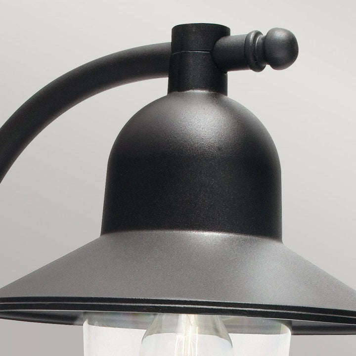 Norlys C2-BLACK Como 1 Light Wall Lantern Black