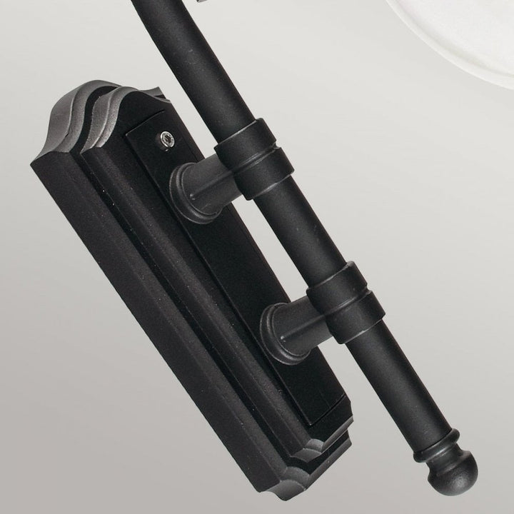 Norlys C2-BLACK Como 1 Light Wall Lantern Black