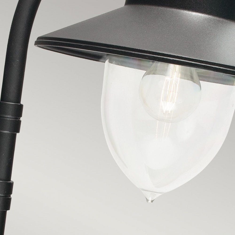 Norlys C2-BLACK Como 1 Light Wall Lantern Black