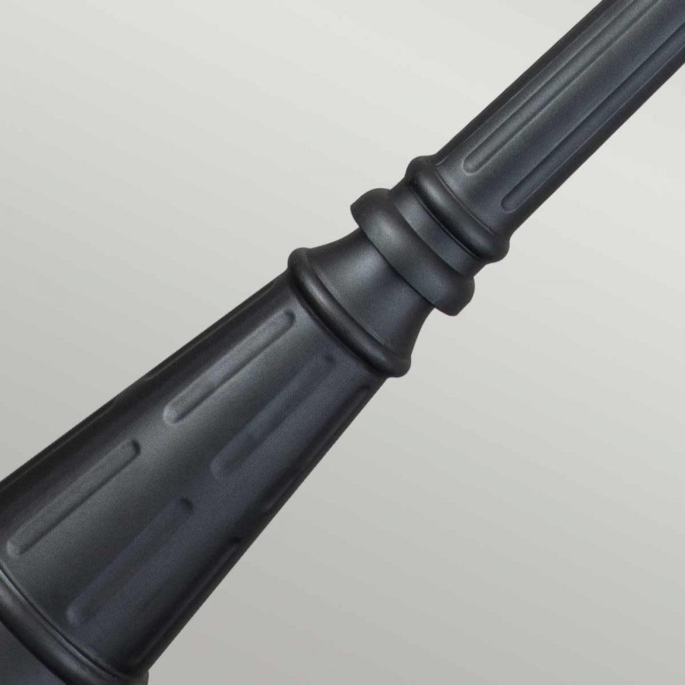 Elstead CC5-M-BK Chicago 1 Light Single Head Lamp Post Textured Black