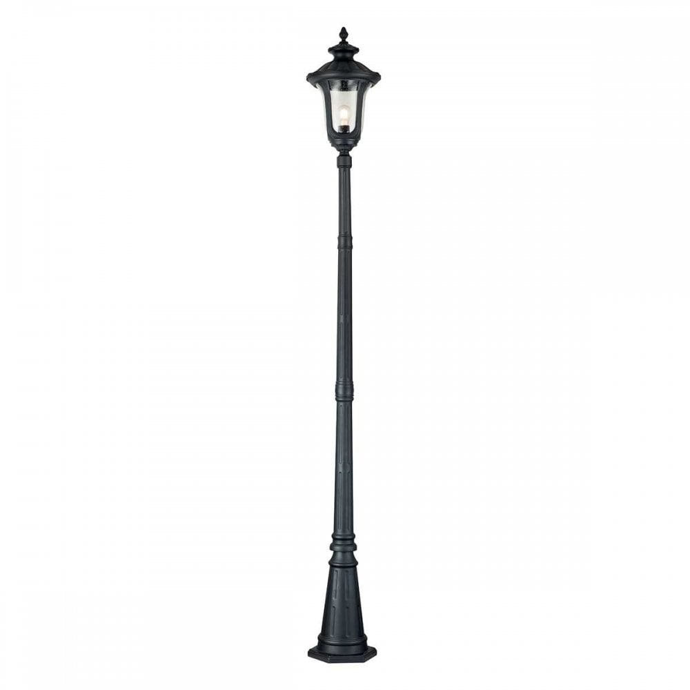 Elstead CC5-M-BK Chicago 1 Light Single Head Lamp Post Textured Black