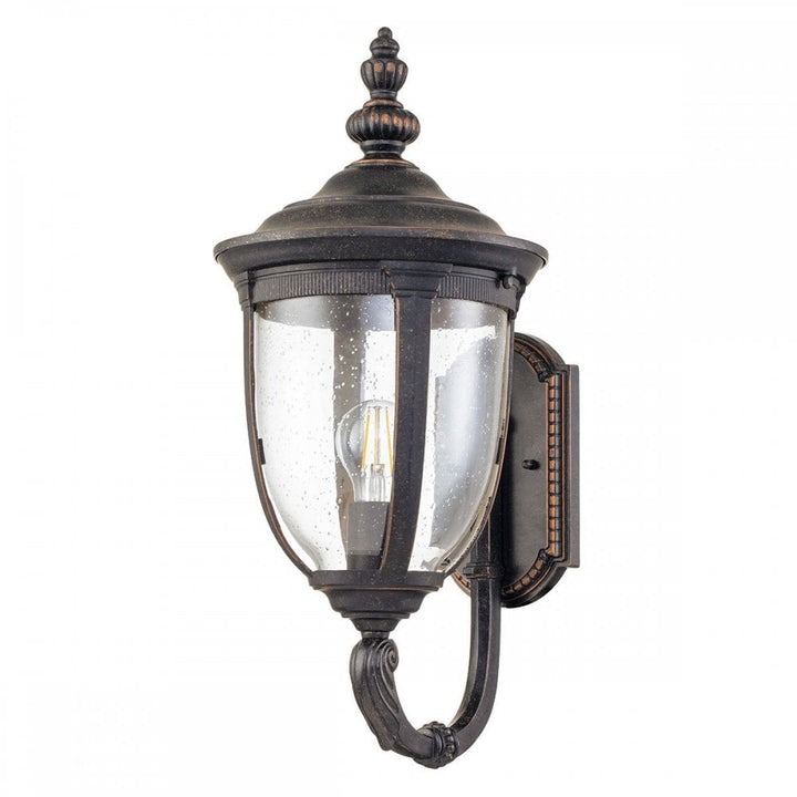 Elstead CL1-M Cleveland 1 Light Medium Wall Lantern Weathered Bronze