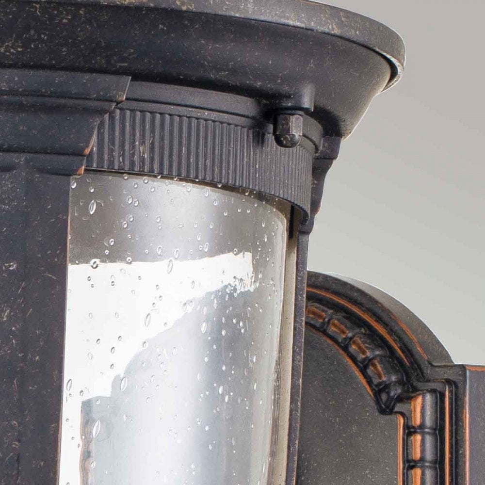 Elstead CL1-M Cleveland 1 Light Medium Wall Lantern Weathered Bronze